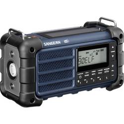 Sangean MMR-99 DAB+ Blue A500480 outdoorové rádio, DAB+, DAB, FM, nouzové rádio, Bluetooth, Solární panel, voděodolné, prachotěsné, stolní lampa, modrá