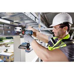 Bosch Professional GDX 18V-200, 06019J2206 aku rázový utahovák, 200 Nm, 18 V, 4.0 Ah, Li-Ion, vč. 2x aku, vč. nabíječky, kufřík, bezkartáčové