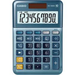 Casio MS-100EM stolní kalkulačka, displej (počet míst) 10, solární napájení, modrá