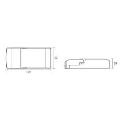 Deko Light BASIC, DIM, Multi CC, IE-12D LED driver konstantní proud 12 W 180 - 500 mA 15 - 52 V nastavitelný, Dali , stmívatelný 1 ks