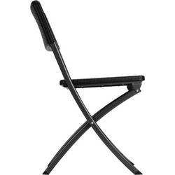Perel folding chair rattan kempingová židle černá FP165R Zatížitelnost (hmotnost) (max.) 300 kg