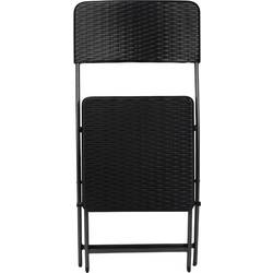 Perel folding chair rattan kempingová židle černá FP165R Zatížitelnost (hmotnost) (max.) 300 kg
