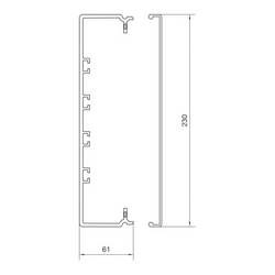 Hager FB6023009016 kabelová lišta (d x š x v) 2000 x 230 x 61 mm 2 m bílá