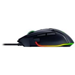 RAZER Basilisk V3 optická ergonomická herní myš, přenos kabelový, 11 tlačítko, 26000 dpi, černá