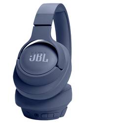 JBL Tune 720BT sluchátka uzavřená (Over Ear) Bez kabelu, Bluetooth®, kabelová stereo modrá regulace hlasitosti, Vypnutí zvuku mikrofonu Hi-Fi