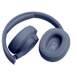 JBL Tune 720BT sluchátka uzavřená (Over Ear) Bez kabelu, Bluetooth®, kabelová stereo modrá regulace hlasitosti, Vypnutí zvuku mikrofonu Hi-Fi