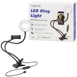 LogiLink Ring Light Ø 8,5 cm stativ na světlo Energetická třída (EEK2021) E (A - G) vč. držáku smartphonu