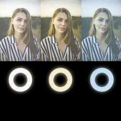 LogiLink Ring Light Ø 8,5 cm stativ na světlo Energetická třída (EEK2021) E (A - G) vč. držáku smartphonu