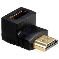Akyga AK-AD-01 HDMI adaptér [1x HDMI zástrčka - 1x HDMI zástrčka] černá pozlacené kontakty 30 mm
