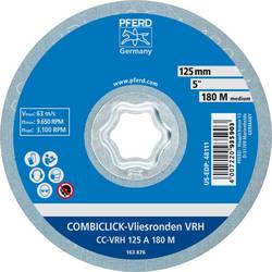PFERD TOOLS 42000061 COMBICLICK tvrdé rouno CC Ø 125 mm a 180 M pro jemné broušení a dokončování úhlové brusky Průměr 125 mm