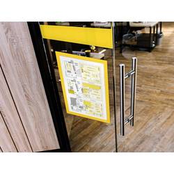 Durable 487204 DURAFRAME® Info-Rahmen info rámeček, samolepicí páska DIN A4 žlutá (š x v) 236 mm x 323 mm 2 ks