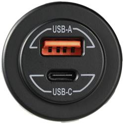 VOLTCRAFT Automobilová vestavná USB zásuvka s Power Delivery, 60 W 12/24 V