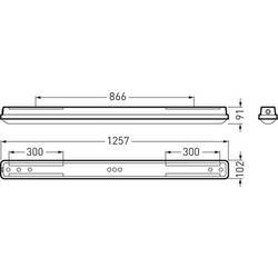 Trilux AragF 12 P #7419851 LED světlo do vlhkých prostor LED 28 W bílá šedá