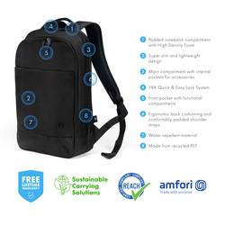 Dicota batoh na notebooky Backpack Eco Slim MOTION, max. 35,8 cm (14,1) , černá