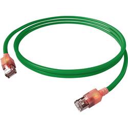 Easylan CS1OGADAD0050 RJ45 síťové kabely, propojovací kabely CAT 6A S/FTP 5.00 m zelená dvoužilový stíněný, bez halogenů, samozhášecí 1 ks