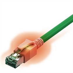 Easylan CS1OGADAD0050 RJ45 síťové kabely, propojovací kabely CAT 6A S/FTP 5.00 m zelená dvoužilový stíněný, bez halogenů, samozhášecí 1 ks