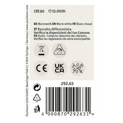 Paulmann 29263 LED Energetická třída (EEK2021) F (A - G) E14 kapkový tvar 2.5 W teplá bílá (Ø x v) 45 mm x 78 mm 1 ks