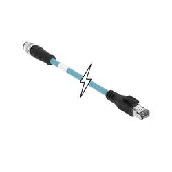 Molex Molex WOD Industrial Solution upravený zástrčkový konektor pro senzory - aktory, 1300480348, piny: 4, 2.0 m, 1 ks