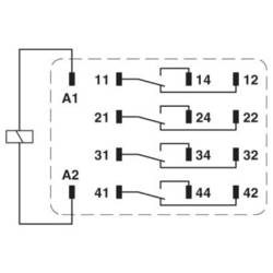Phoenix Contact REL-IR4/LDP-110DC/4X21AU, 2903673 relé, 30 V/AC, 50 mA, 10 ks