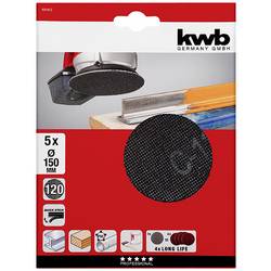 kwb 491412 brusný papír pro kotoučové brusky Zrnitost 120 (Ø) 150 mm 5 ks