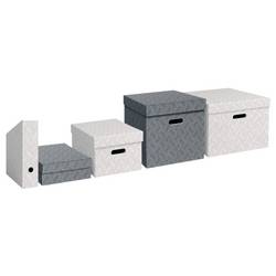 Leitz 6157-00-85 stojací pořadač na dokumenty DIN A4 šedá karton 1 ks