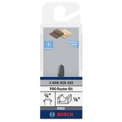 Bosch Accessories 2608628425 dlabací fréza, karbid wolframu , půlkruhový oblouk, Délka 40 mm, Vnější Ø 9.5 mm, Pracovní délka 9.20 mm, Ø hřídele 6.35 mm, 1 ks