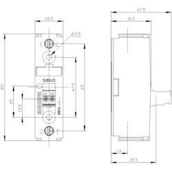 Siemens polovodičové relé 3RF21301AA02 30 A Spínací napětí (max.): 230 V/AC 1 ks