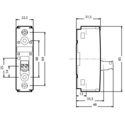 Siemens polovodičové relé 3RF21301AA02 30 A Spínací napětí (max.): 230 V/AC 1 ks