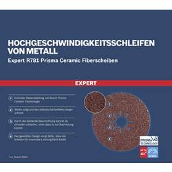 Bosch Accessories 2608621797 vláknitý kotouč Průměr 180 mm Zrnitost=36 1 ks