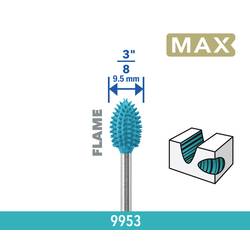 Dremel 26159953DM Raspelfräser nerezová ocel rašple 9.5 mm 1 ks