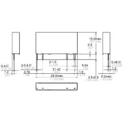 Panasonic APF10205, APF10205 relé do DPS, monostabilní, 1 cívka, 250 V/AC, 6 A, 1 ks