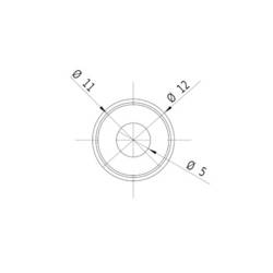 Picotronic laserový modul bodová červená 1 mW DDI635-1-24 (12x45)-C3000