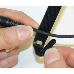 TRU COMPONENTS 800-330-Bag kabelový manažer na suchý zip ke spojování háčková a flaušová část černá 10 ks