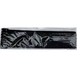 TRU COMPONENTS 801-330-Bag kabelový manažer na suchý zip ke spojování háčková a flaušová část černá 10 ks