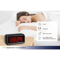 TFA Dostmann 60.2024.10 Quartz budík antracitová časů buzení 1
