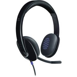 Logitech H540 Headset otevřená (On Ear) kabelová stereo černá Redukce šumu mikrofonu Počítače