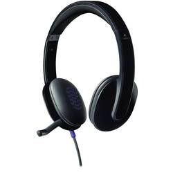 Logitech H540 Headset otevřená (On Ear) kabelová stereo černá Redukce šumu mikrofonu Počítače