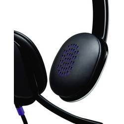 Logitech H540 Headset otevřená (On Ear) kabelová stereo černá Redukce šumu mikrofonu Počítače