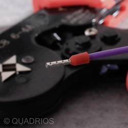 Quadrios 22C432 dutinka 10 mm² částečná izolace červená 1 sada