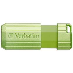 Verbatim USB DRIVE 2.0 PINSTRIPE USB flash disk 128 GB Eukalyptus, zelená 49462 USB 2.0