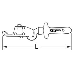 Odizolovací kleště s ochrannou izolací, 240 mm KS Tools 117.3901