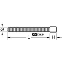 KS Tools 6102701 Vřeteno pro stahovák