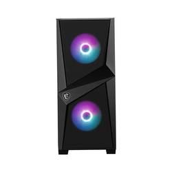Micro Star International Computer MAG FORGE 100R midi tower PC skříň černá, transparentní