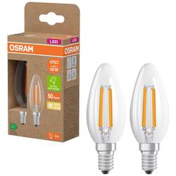 OSRAM HOMELIGHTING 4099854255472 LED Energetická třída (EEK2021) A (A - G) E14 svíčkový tvar 2.2 W = 40 W teplá bílá (Ø x v) 35 mm x 35 mm vlákno 2 ks