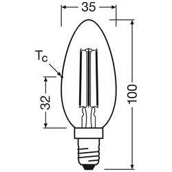 OSRAM HOMELIGHTING 4099854255472 LED Energetická třída (EEK2021) A (A - G) E14 svíčkový tvar 2.2 W = 40 W teplá bílá (Ø x v) 35 mm x 35 mm 2 ks