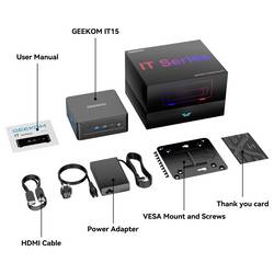 GEEKOM mini PC (HTPC) IT15 Intel® Core™ Ultra 9 (Series 2) Intel® Core™ Ultra 9 Prozessor 285H 5.1 GHz 32 GB RAM 1 TB SSD Intel Win 11 Pro IT15-1