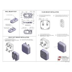 Hammond Electronics 1556FOOTGY-4 Mounting foot plast ABS šedá (d x š x v) 51 x 51 x 5 mm 4 ks