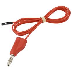 VOLTCRAFT MSL-315 rot měřicí kabel 4 mm zástrčka zásuvka 0,64 mm 1 m červená 1 ks