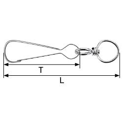 dörner + helmer 4815484 Simplexní hák poniklovaný 124 mm 10 ks