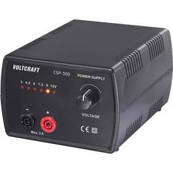 VOLTCRAFT CSP-300 laboratorní zdroj s nastavitelným napětím 3 V, 4.5 V, 6 V, 7.5 V, 9 V, 12 V 3 A (max.) 36 W Počet výstupů 1 x